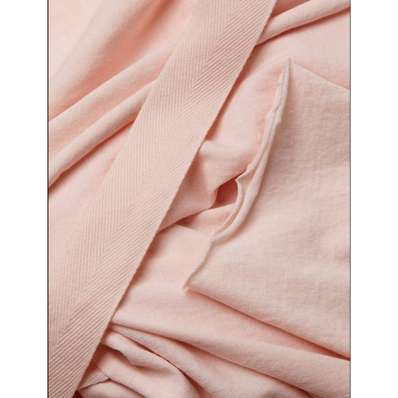 Skin Organic Pima Cotton Wrap Robe Pearl Pink Small NWOT - Picture 4 of 10